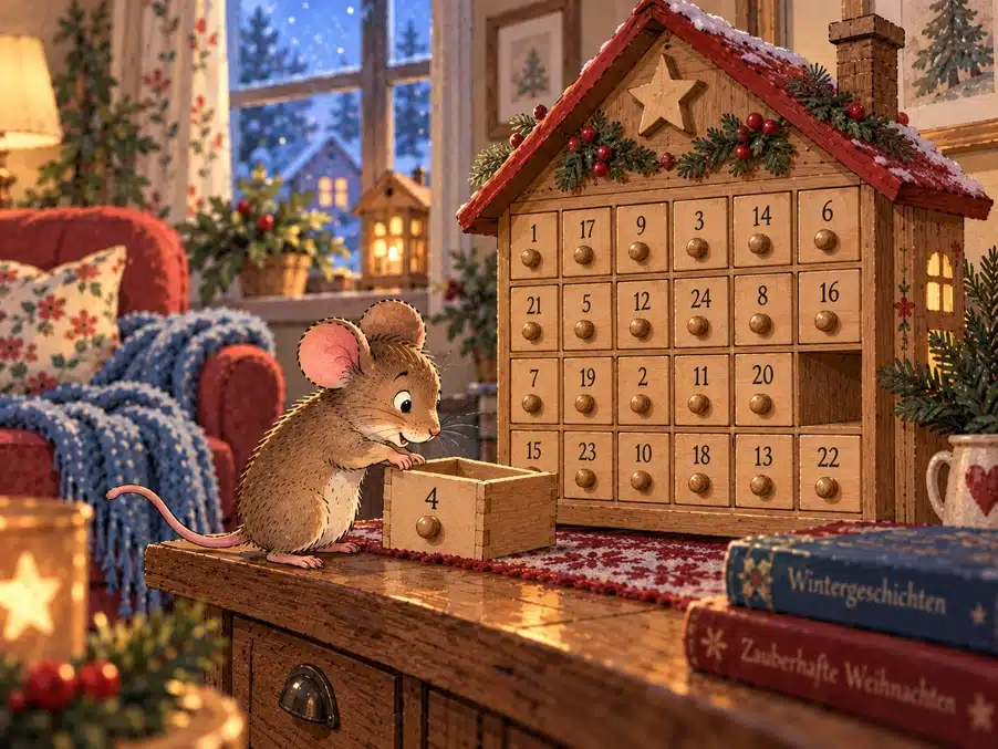 Weihnachtsgeschichte: Mäuschen Mika und die rasende Adventsschublade Weihnachtsgeschichte: Mäuschen Mika und die rasende Adventsschublade
