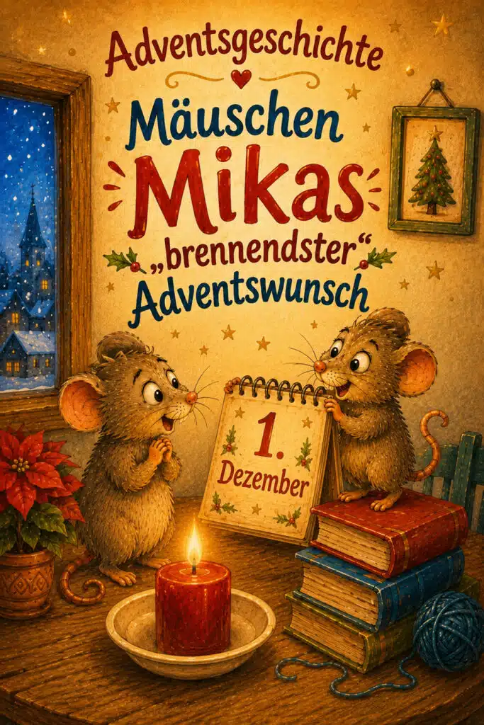 Mäuschen Mikas brennendster Adventswunsch – Adventsgeschichte Mäuschen Mikas brennendster Adventswunsch - Adventsgeschichte