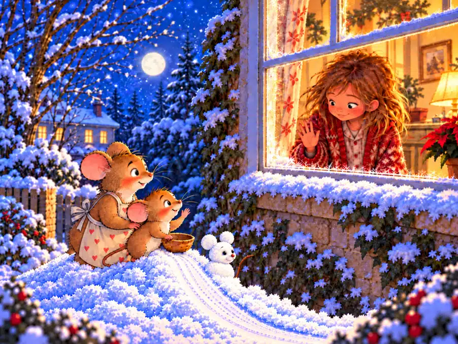 Mäuschen Mika und die Mitternachtsfahrt, Weihnachtsgeschichte Mäuschen Mika und die Mitternachtsfahrt, Weihnachtsgeschichte