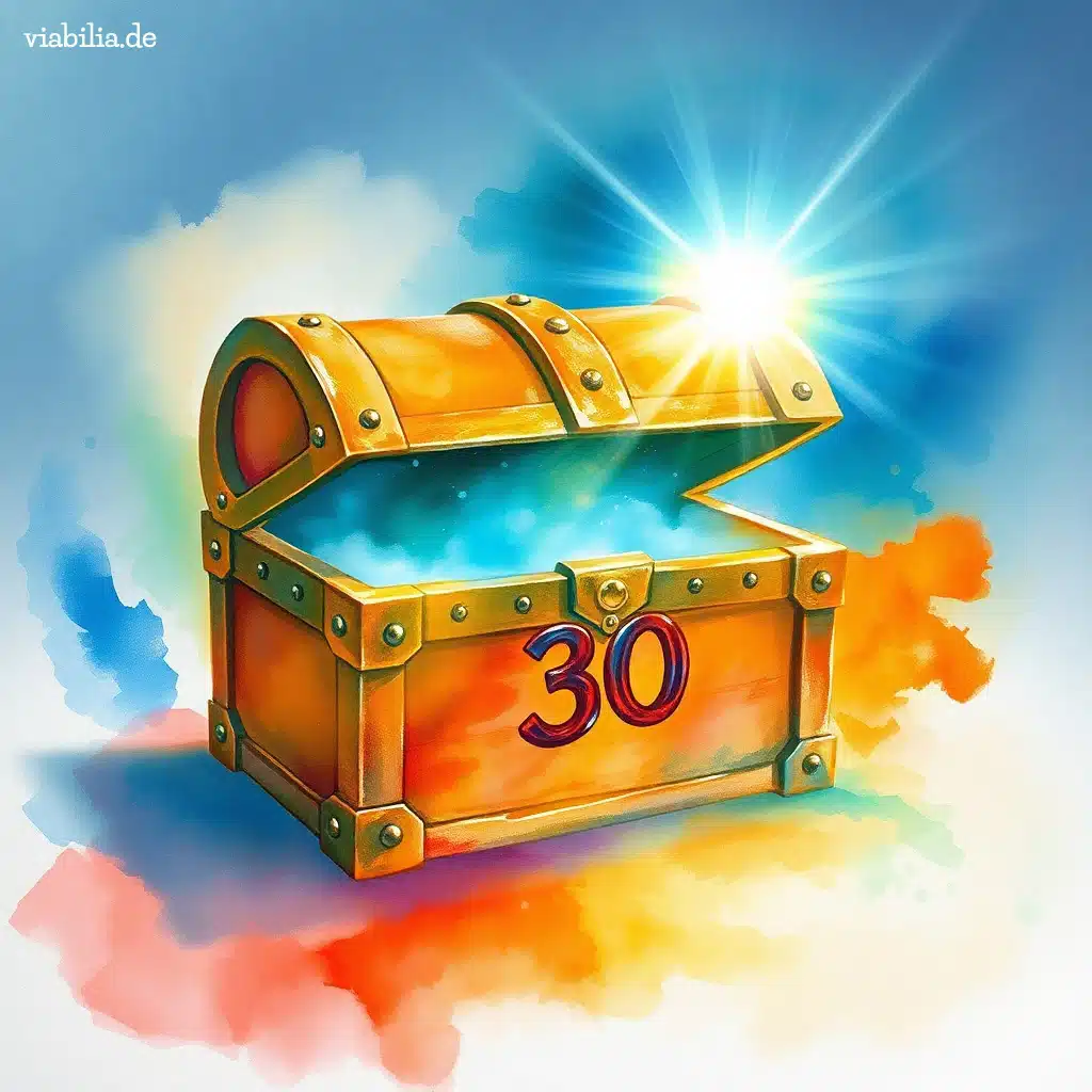 30. Geburtstag Glückwünsche Schatzkiste