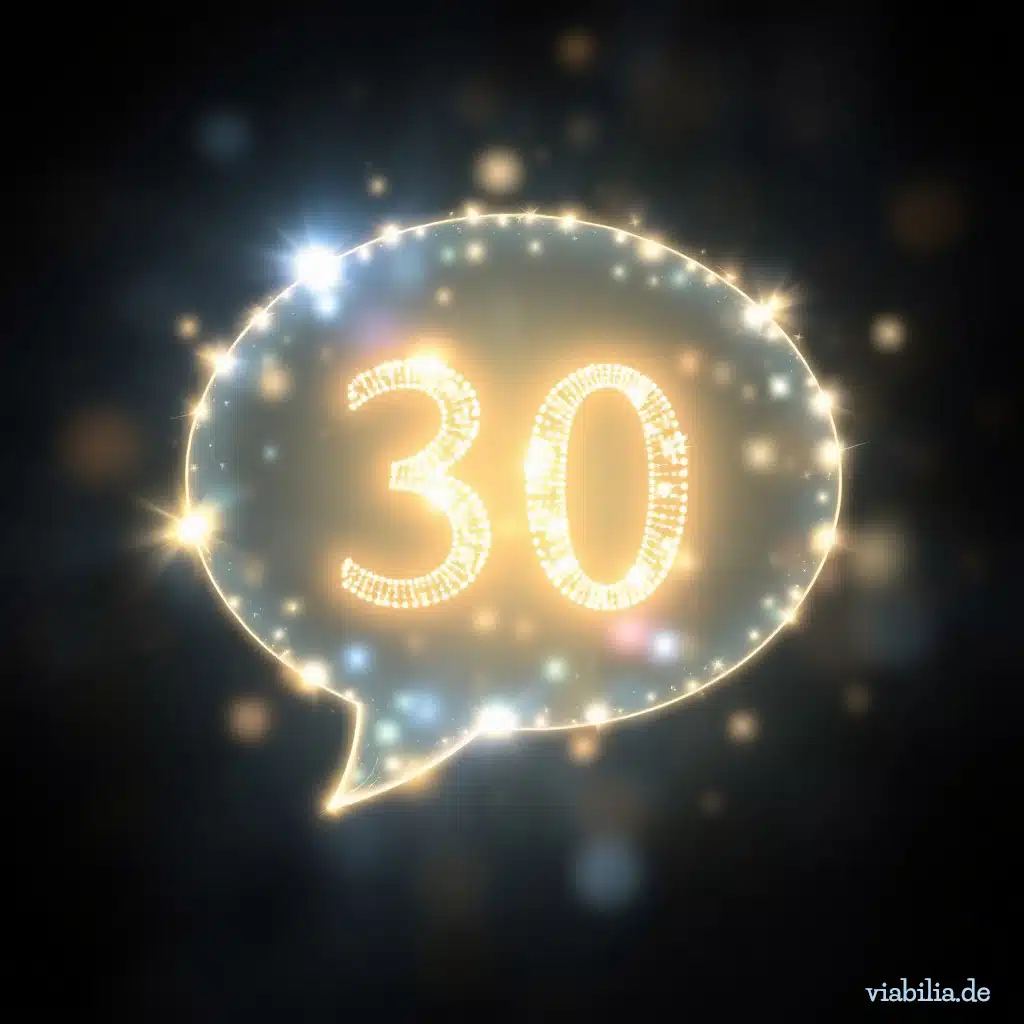 30. Geburtstag: Glückwünsche und Sprüche + Bilder für WhatsApp
