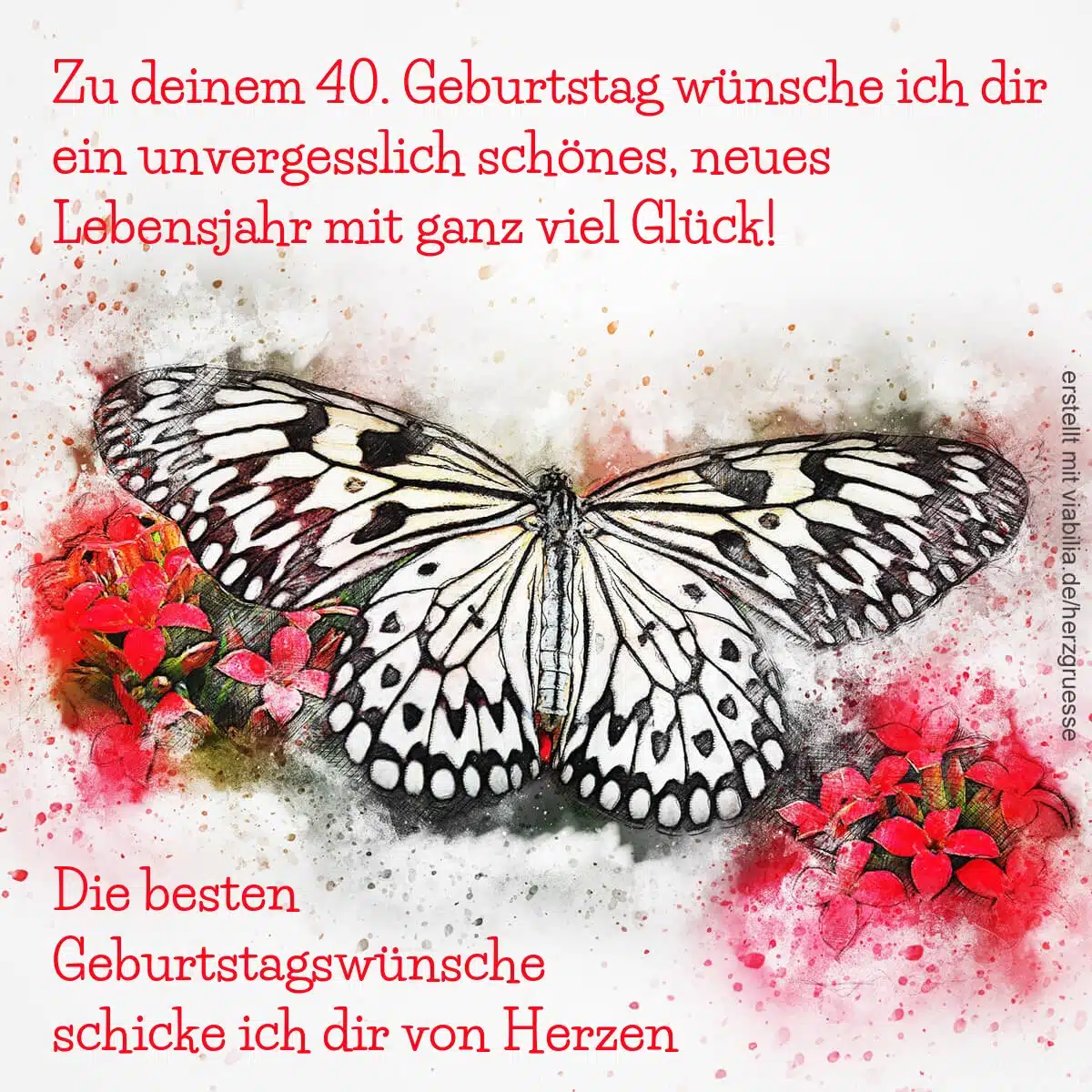 Beste Geburtstagswünsche zum 40. Geburtstag