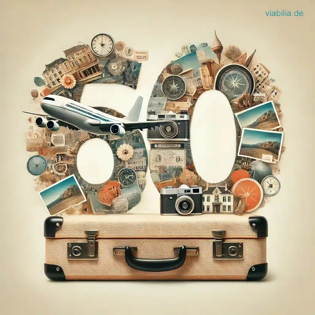 Gratulation zum 60. Geburtstag für Menschen, die gerne reisen Gratulation zum 60. Geburtstag für Menschen, die gerne reisen