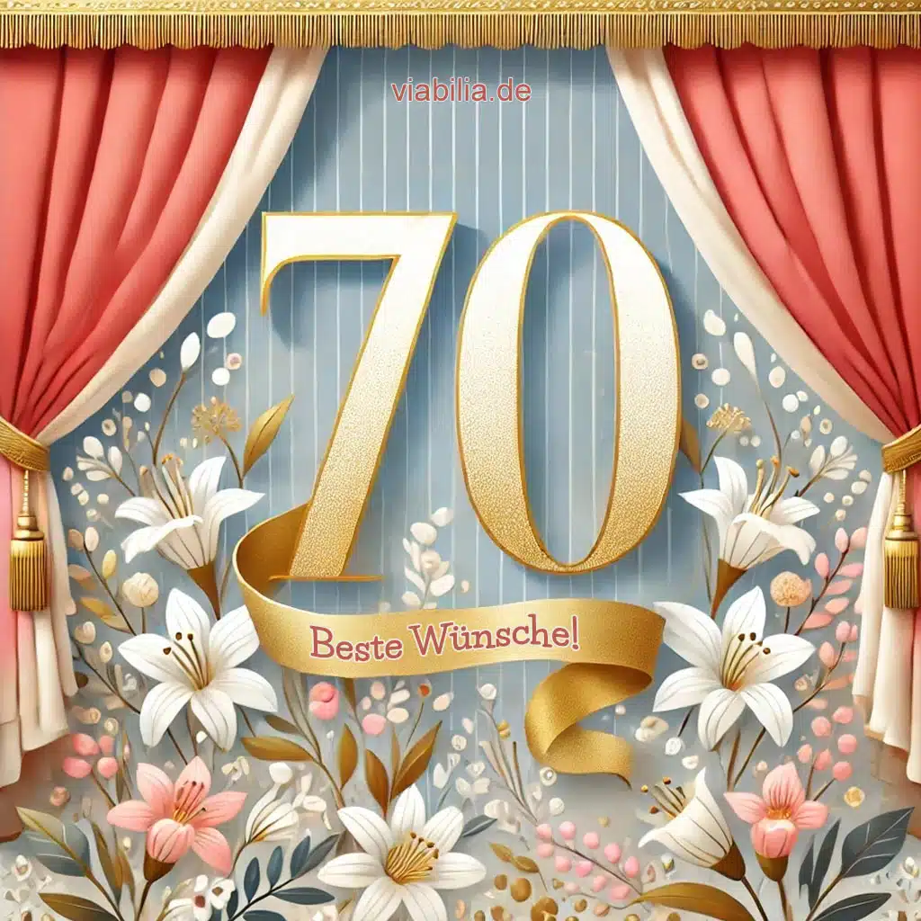 Beste Wünsche zum 70. Geburtstag