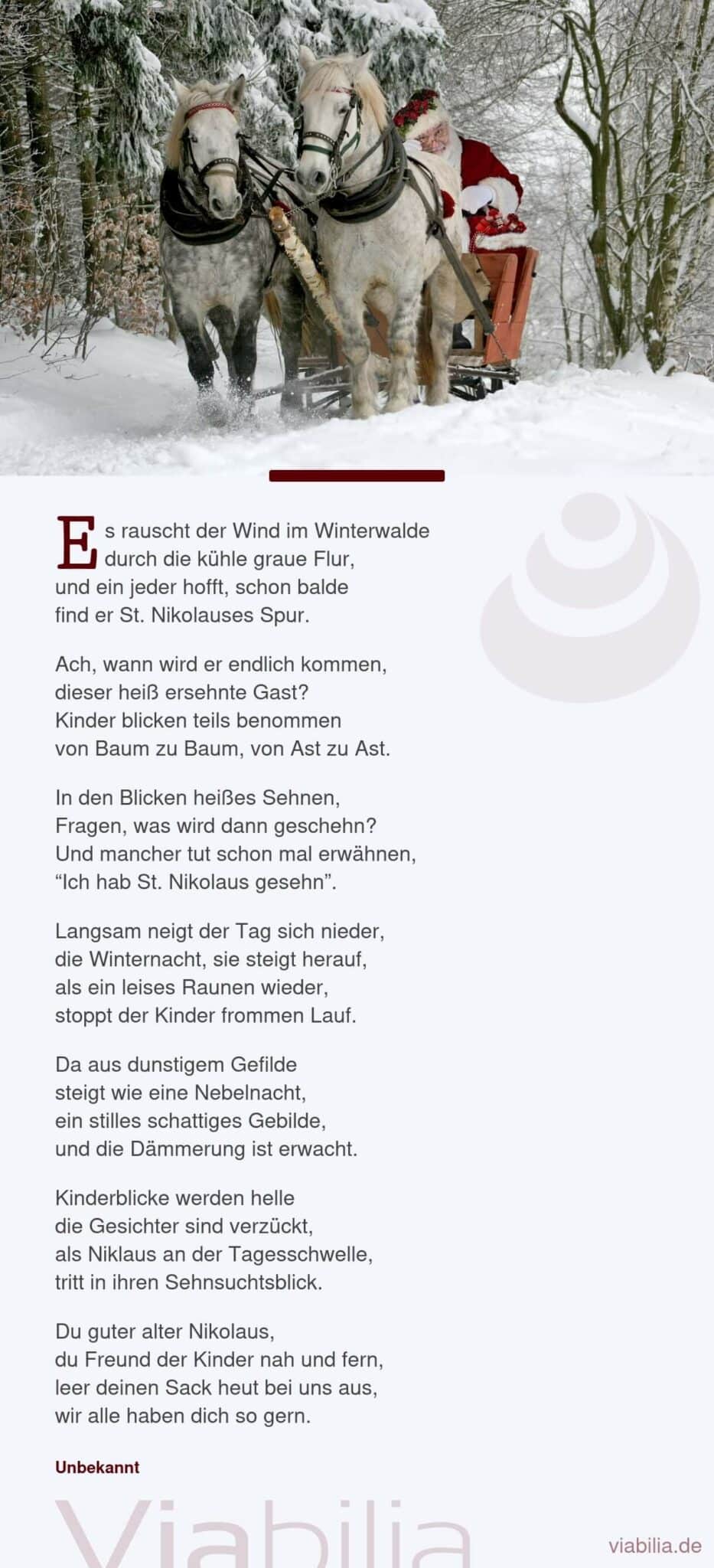 Klassisches Adventsgedicht: Es rauscht der Wind Klassisches Adventsgedicht: Es rauscht der Wind