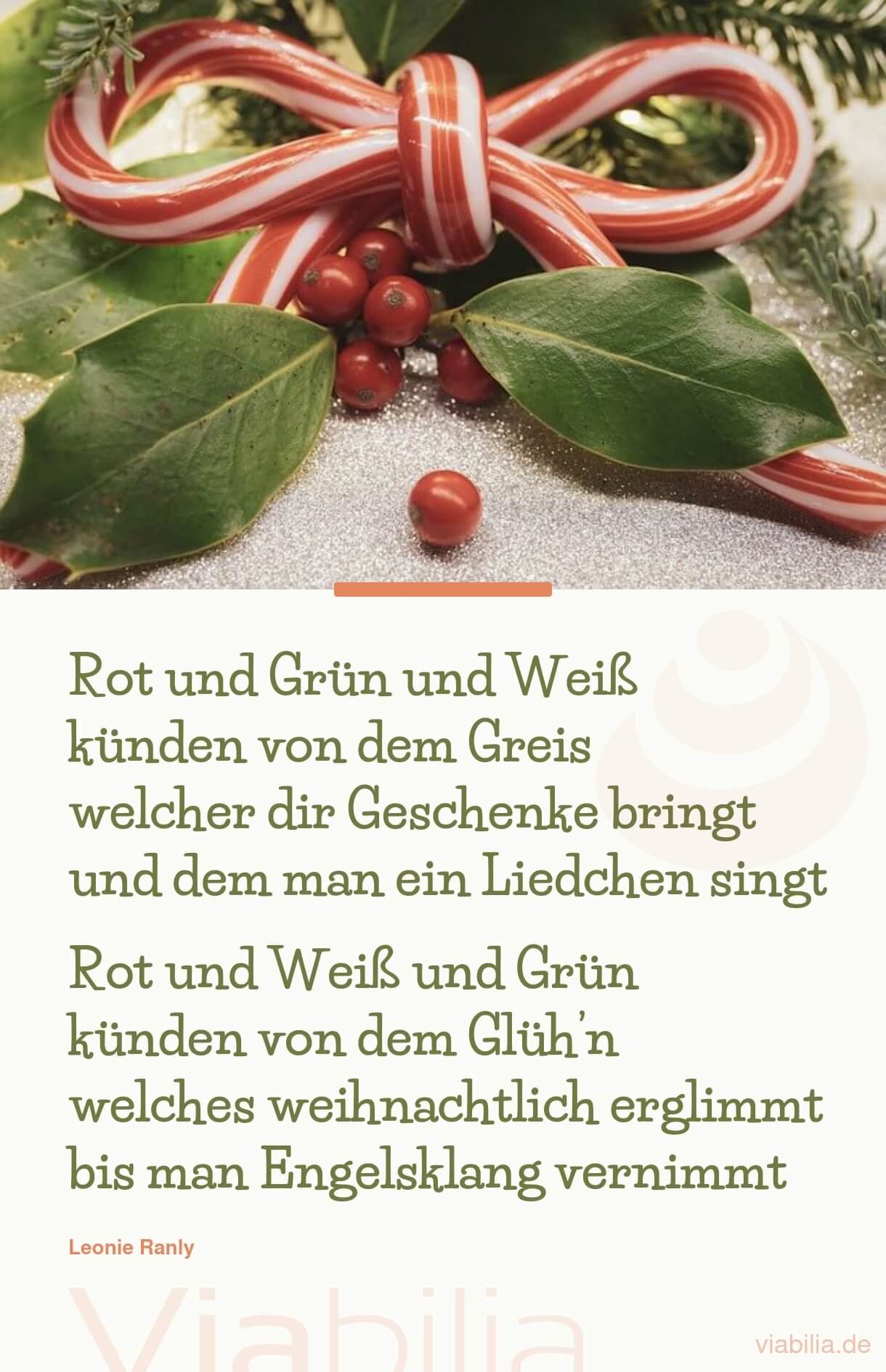 Modernes Adventsgedicht: rot, grün, weiß Modernes Adventsgedicht: rot, grün, weiß