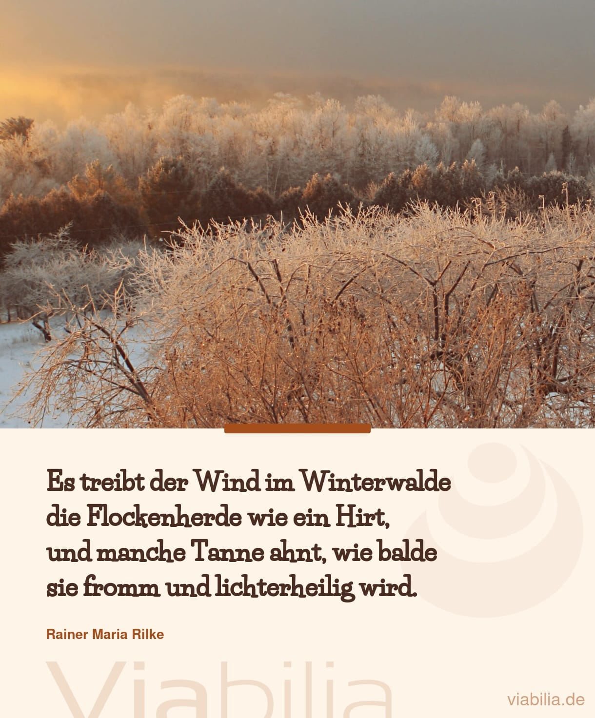 Adventsgedicht von Rilke