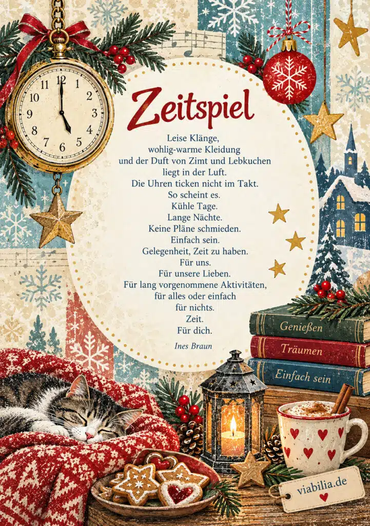 Ines Braun Modernes Adventsgedicht: Zeitspiel