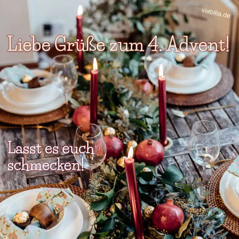 Adventsgruß zum 4. Advent Über 70 Adventsgrüße mit Bildern für WhatsApp