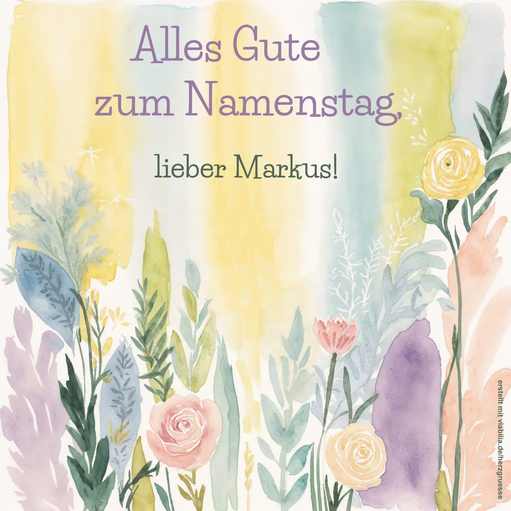 Alles Gute zum Namenstag, lieber Markus Alles Gute zum Namenstag, lieber Markus