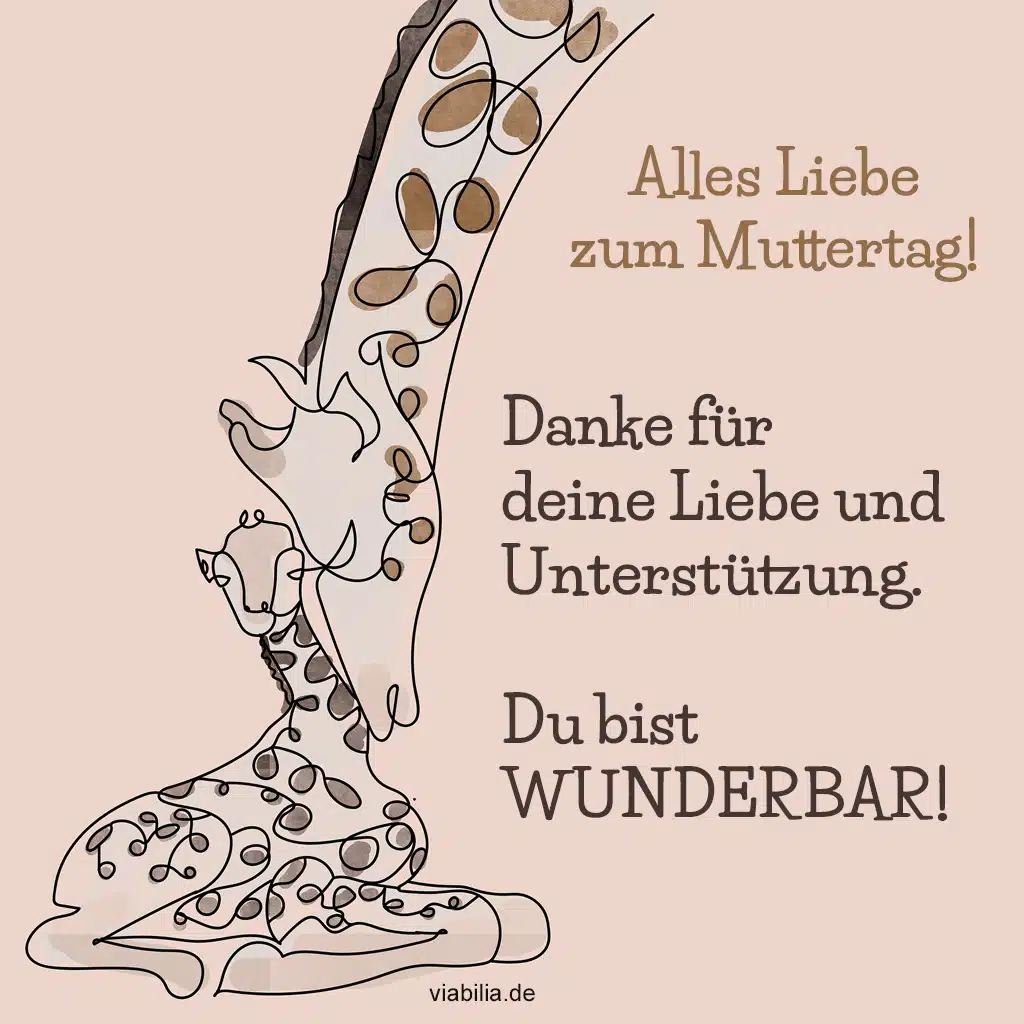 Alles Liebe zum Muttertag, du bist wunderbar