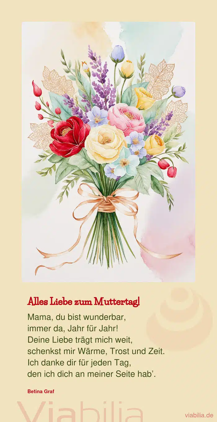 Alles Liebe zum Muttertag: Mama, du bist wunderbar
