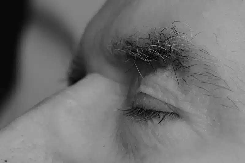 Auge eines Verstorbenen