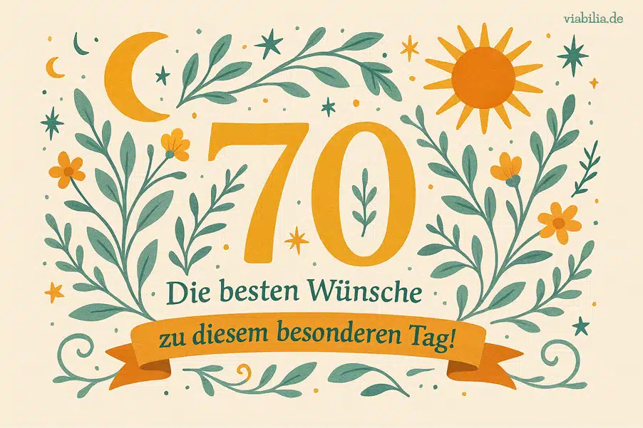 Beste Wünsche zum 70. Geburtstag Bild