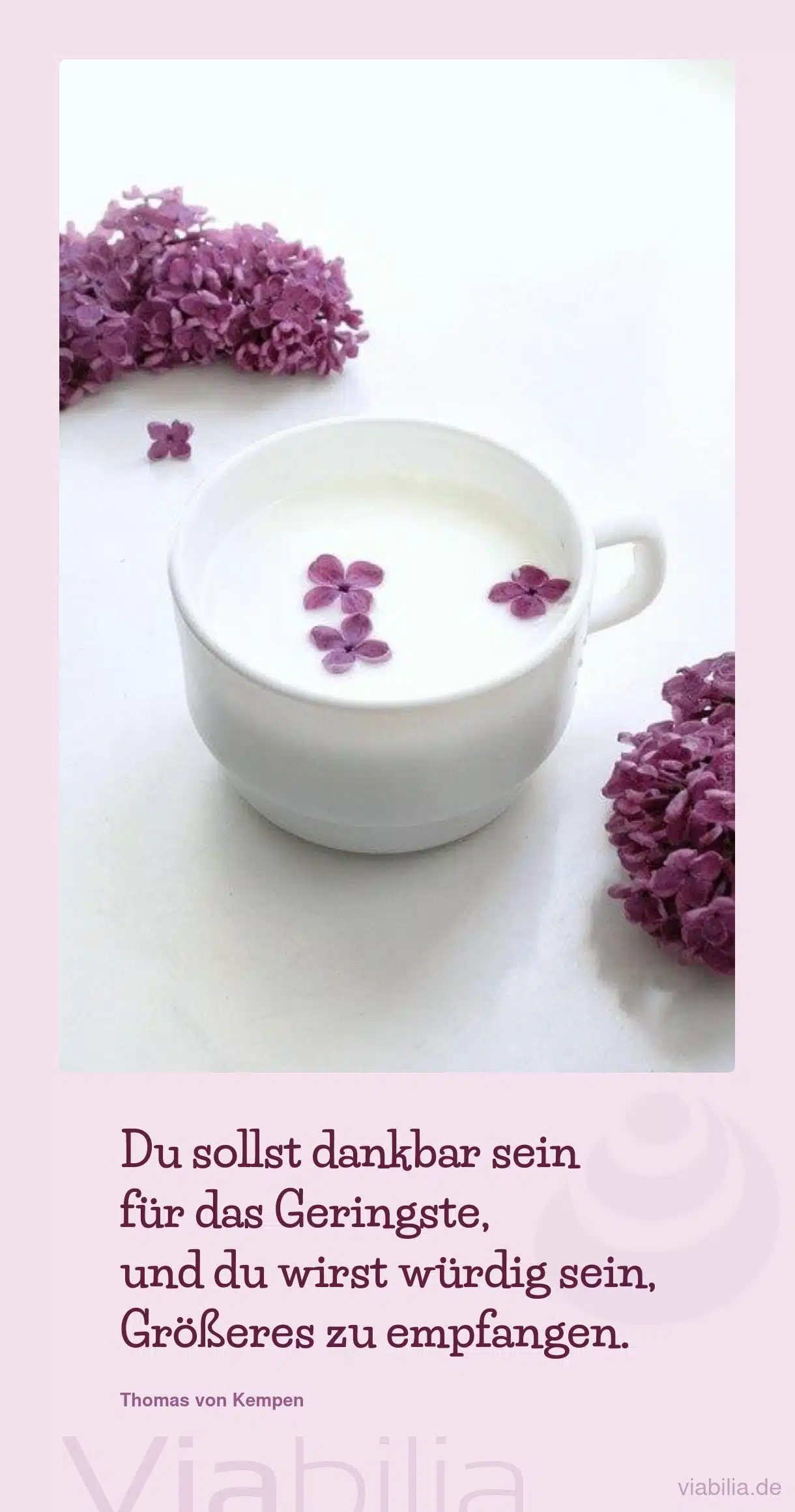 Dankbar sein für Geringstes