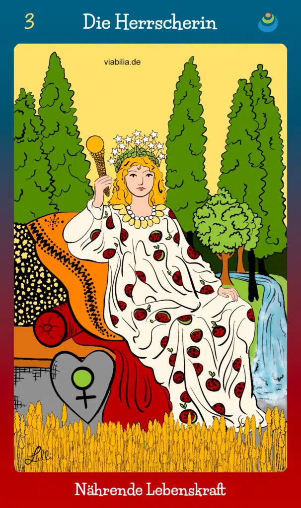 Tarotkarte "Die Herrscherin" im Tarot