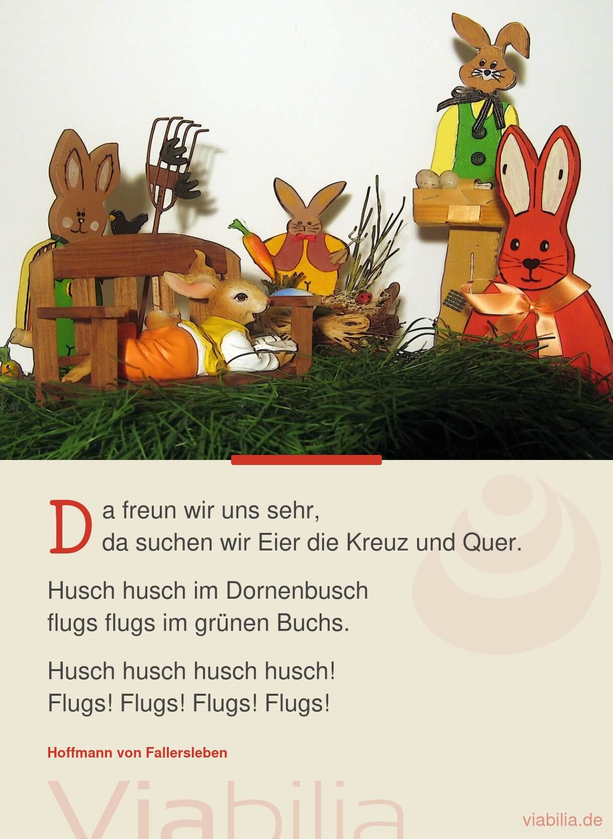 Einfaches Ostergedicht: Husch, husch Einfaches Ostergedicht: Husch, husch