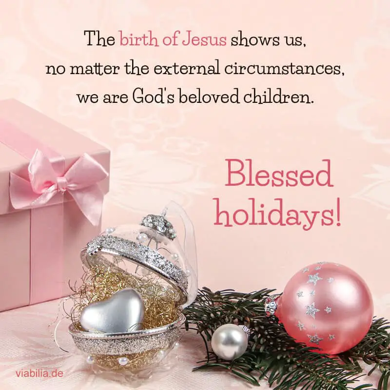 Englische Weihnachtsgrüße: birth of Jesus