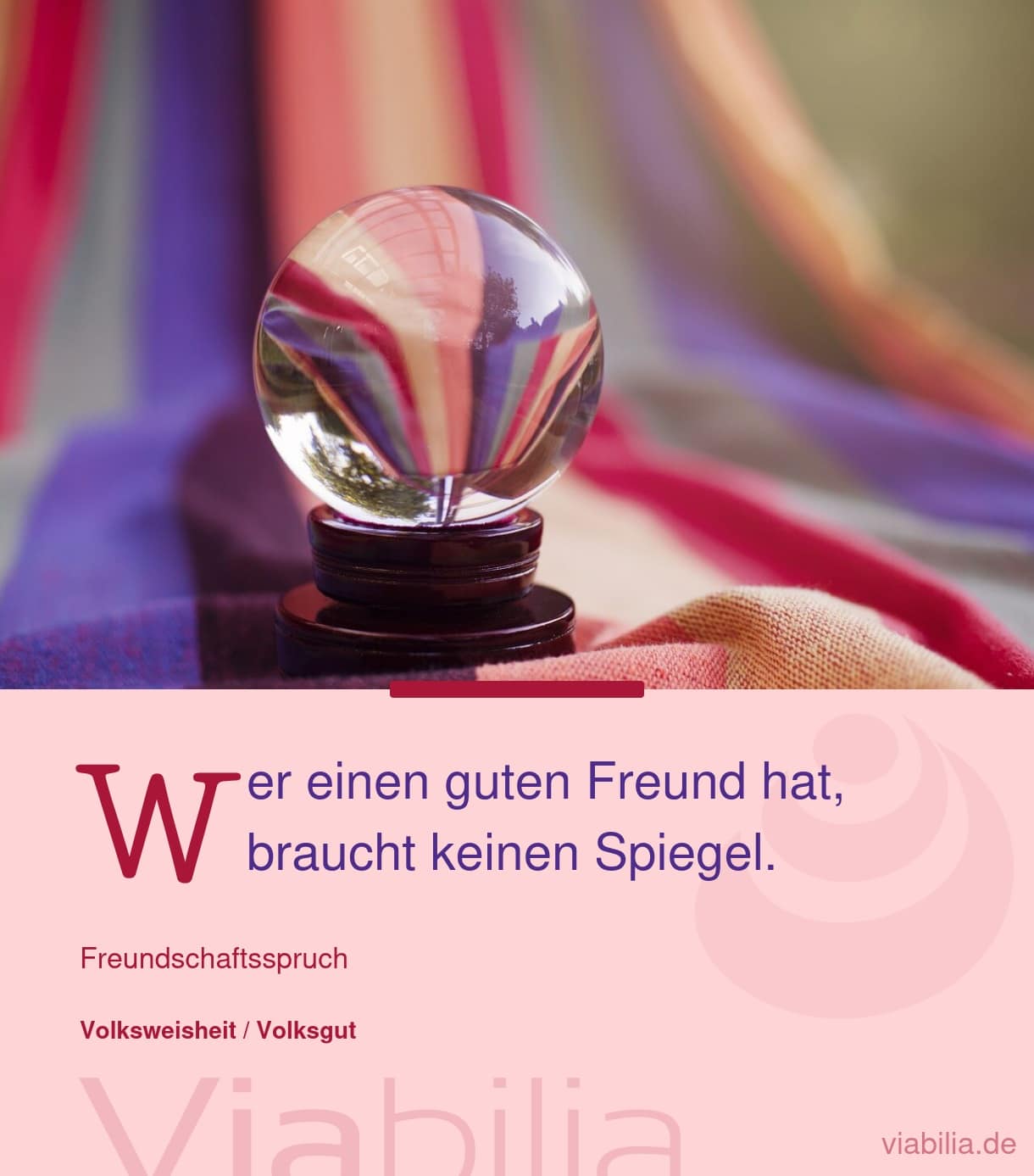 Freundschaftsspruch über einen guten Freund