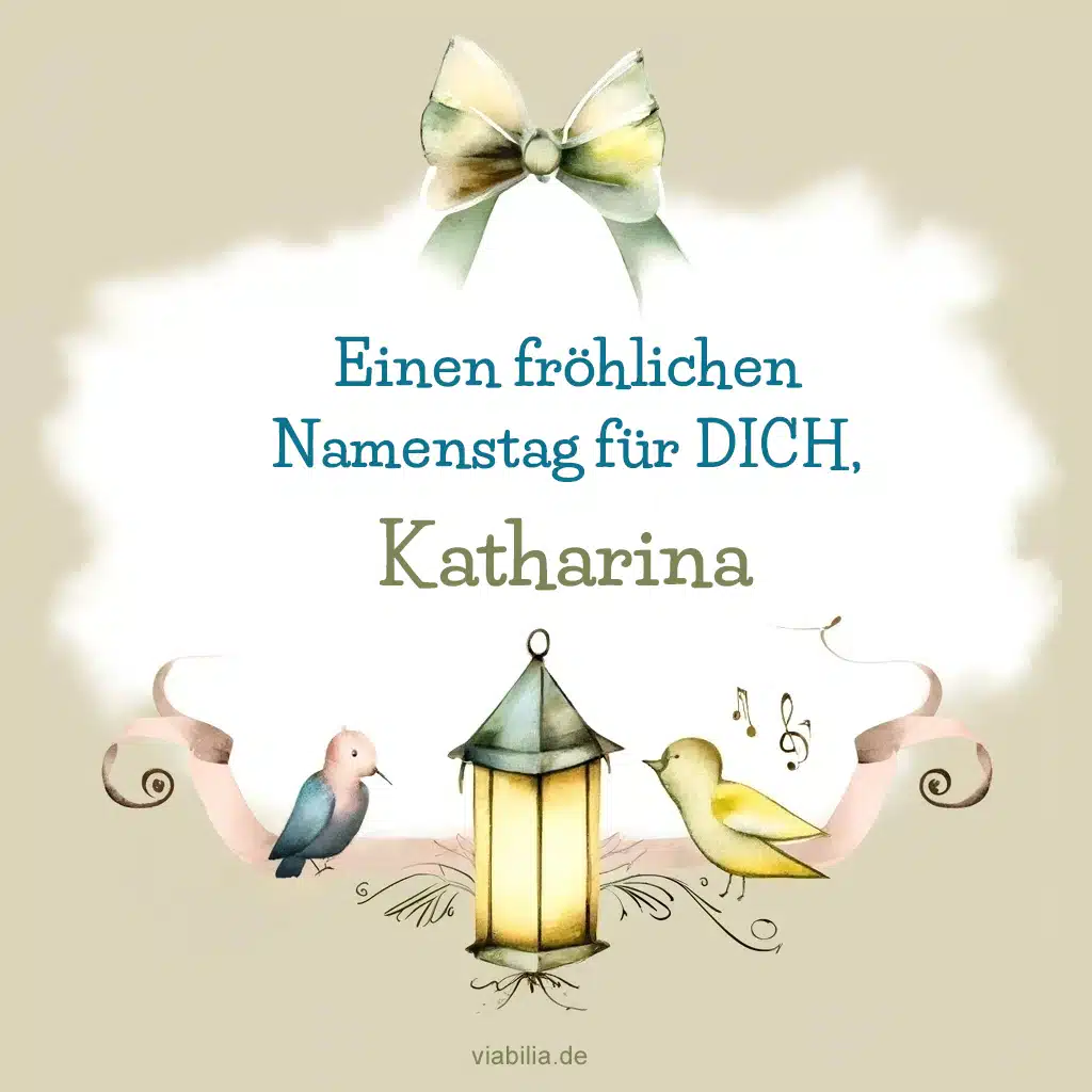 Herzliche Glückwünsche zum Namenstag von Michael: strahlende Momente Namenstag Katharina - 29.4.