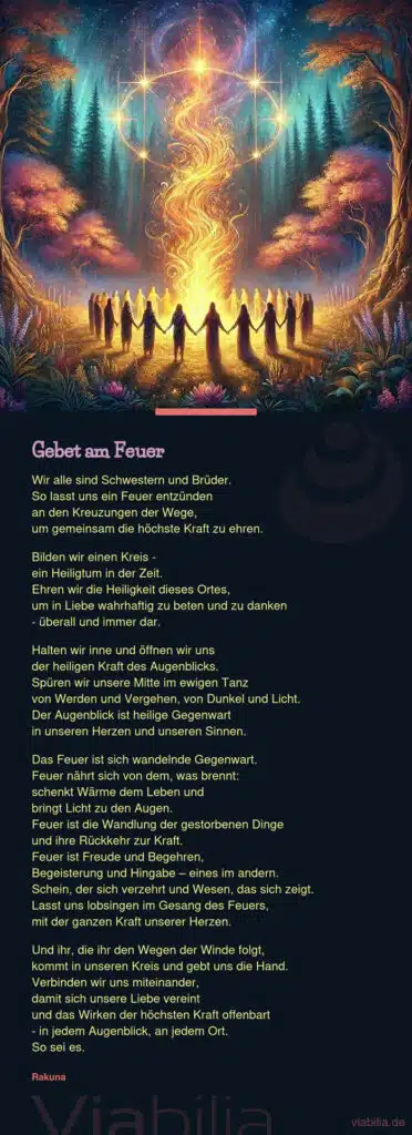 Rakuna Gebet am Feuer