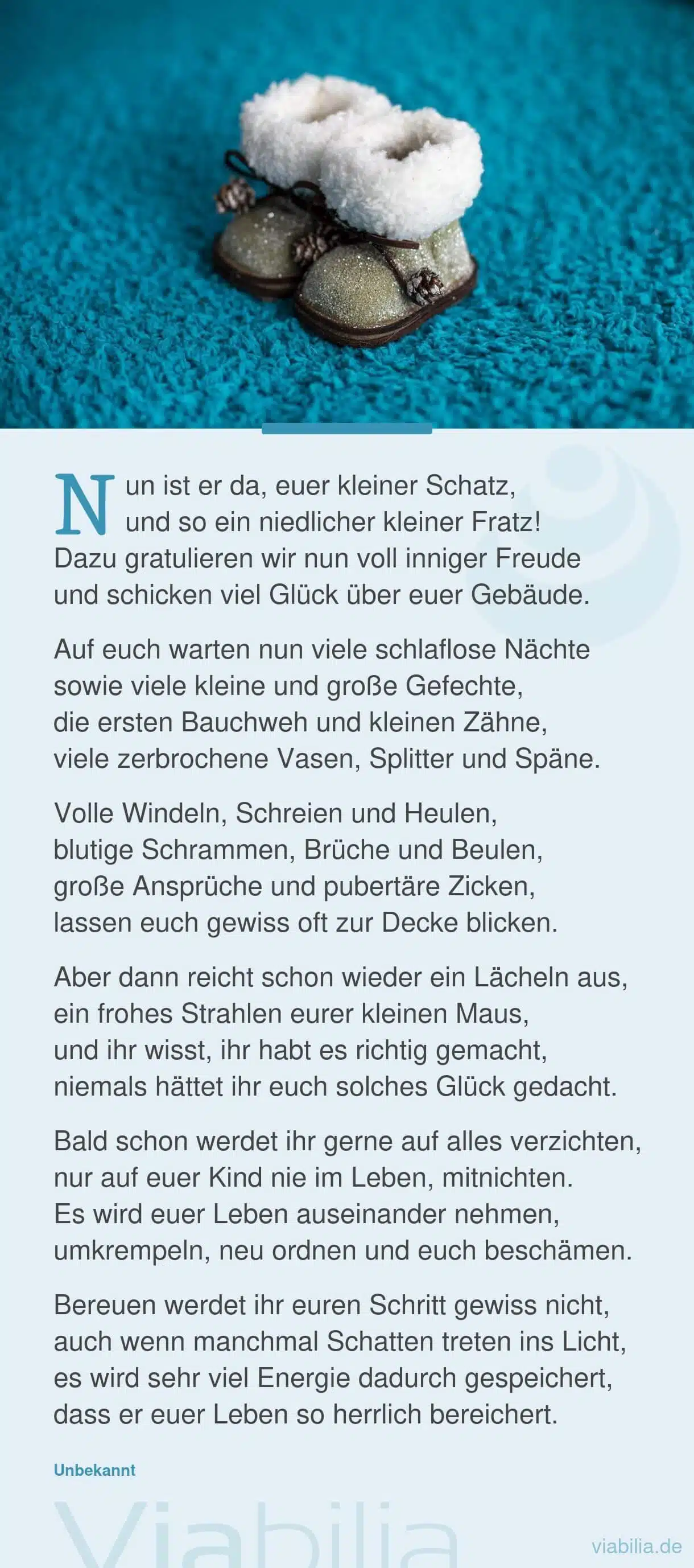 Gedicht über die Freude, dass der Schatz da ist