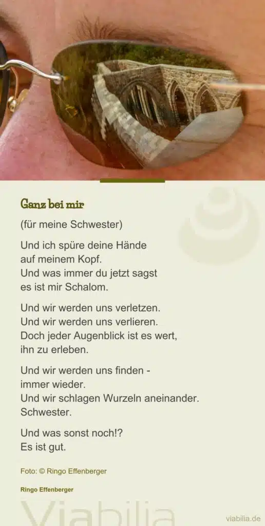 Ringo Effenberger Gedicht: Ganz bei mir