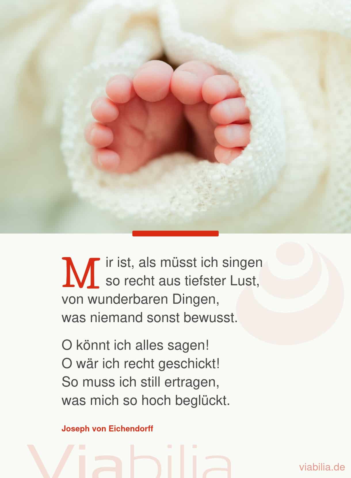 Gedicht: Geburt eines Kindes bedeutet Glück