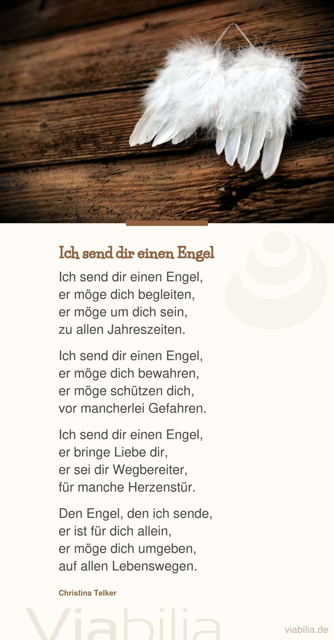 Gedicht: ich send dir einen Engel