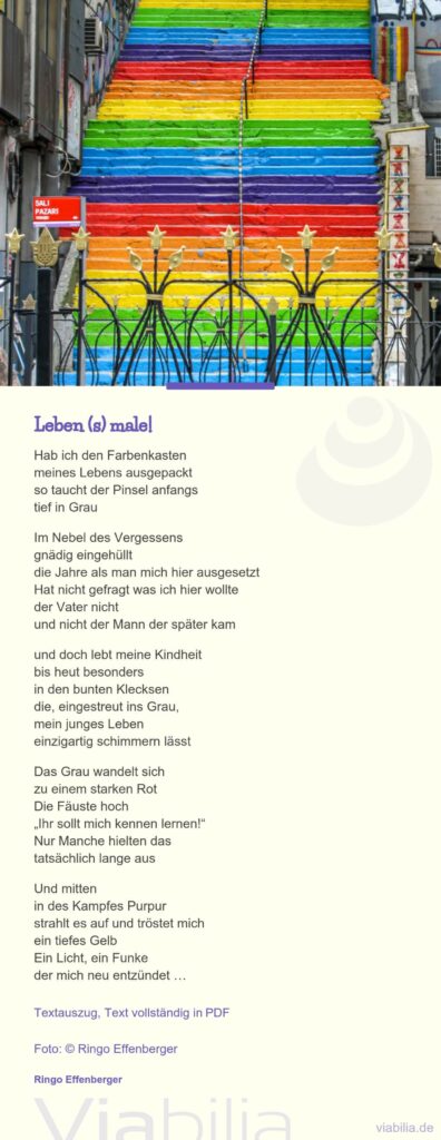 Ringo Effenberger Gedicht: Leben(s)male