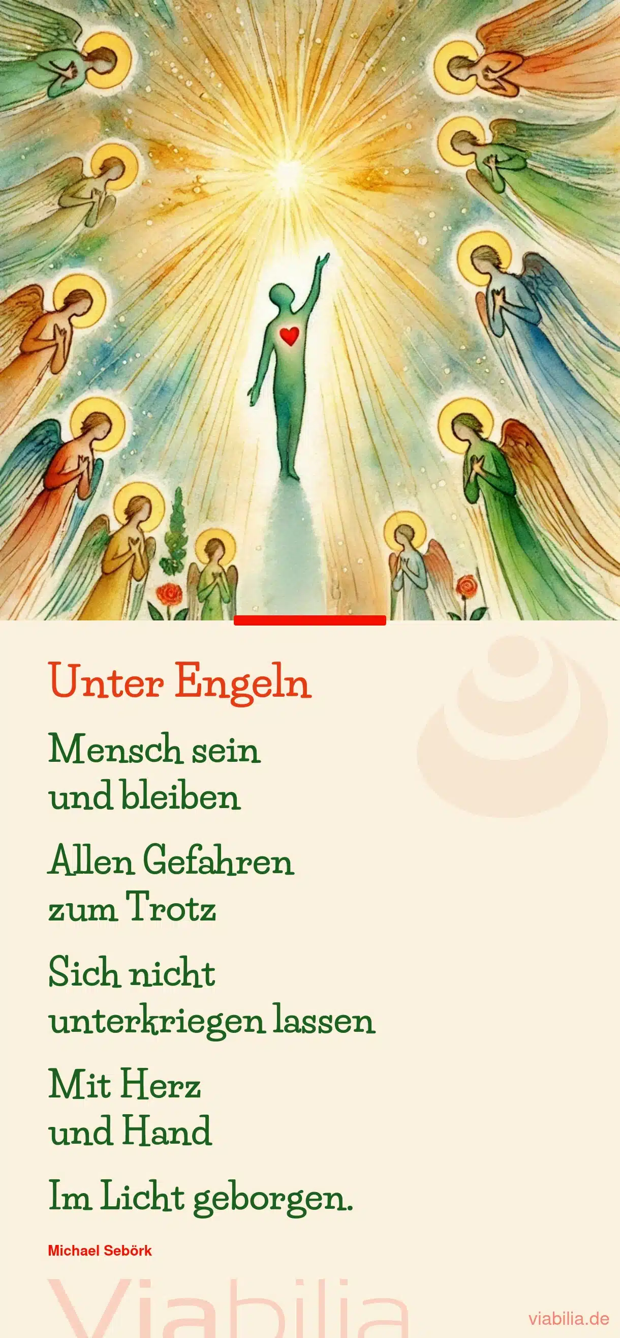 Engel-Gedicht: Unter Engeln