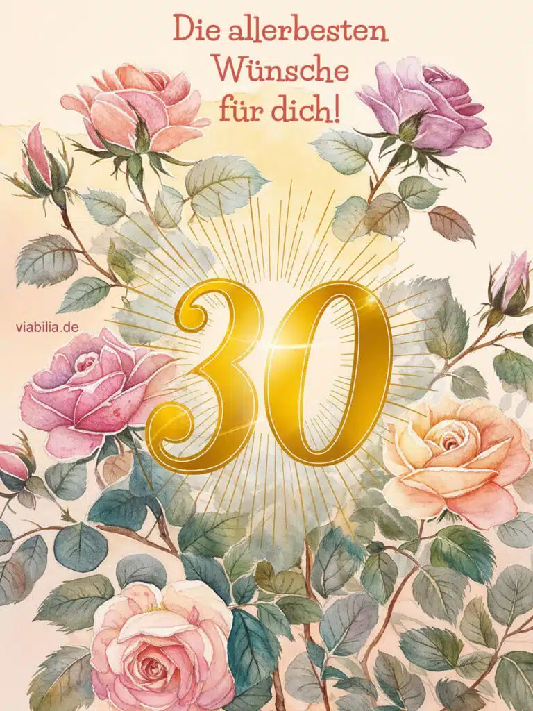 Die allerbesten Glückwünsche zum 30. Geburtstag Die allerbesten Glückwünsche zum 30. Geburtstag