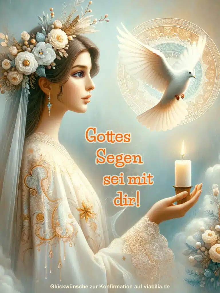 Glückwünsche zur Konfirmation: Gottes Segen sei mir dir!