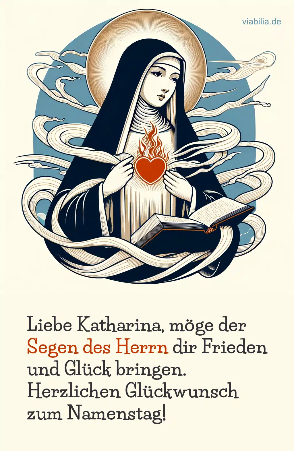 Christlicher Gruß zum Namenstag Katharina Namenstag Katharina - 29.4.