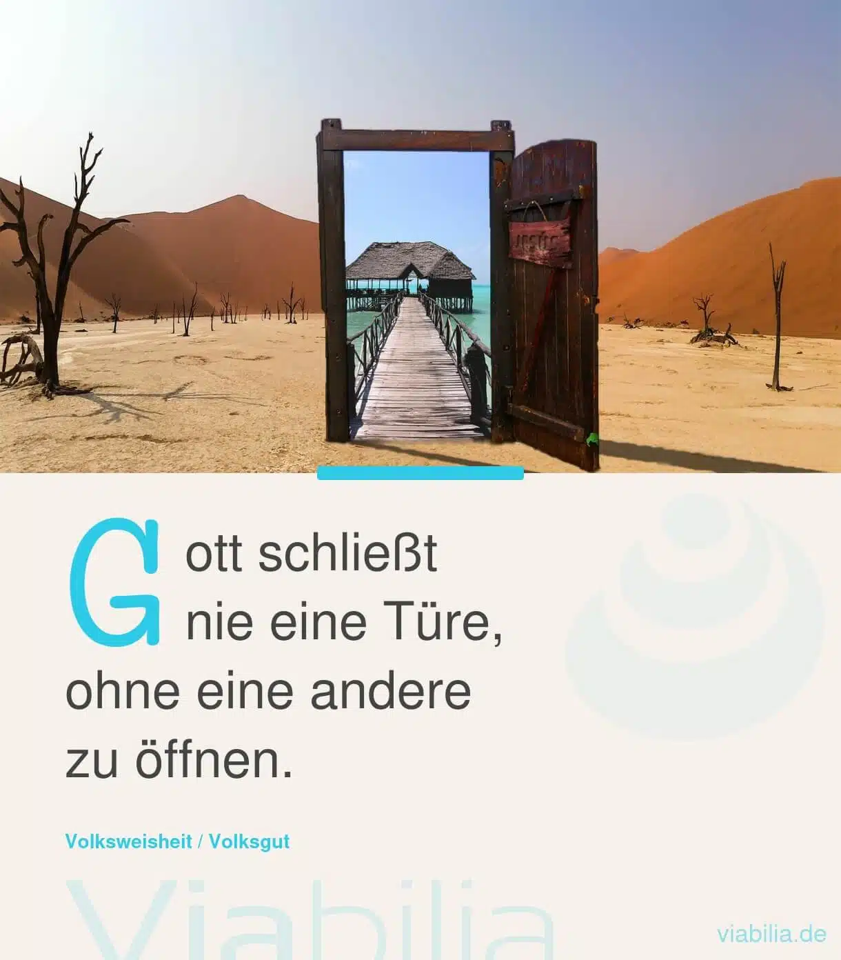 Religiöser Spruch: Gott öffnet Türen Religiöser Spruch: Gott öffnet Türen