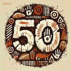 Geburtstagskarte Zum 50. – Stilvolles Blaues Design Mit Goldfolie Für Ihn, Innen Frei Beschriftbar