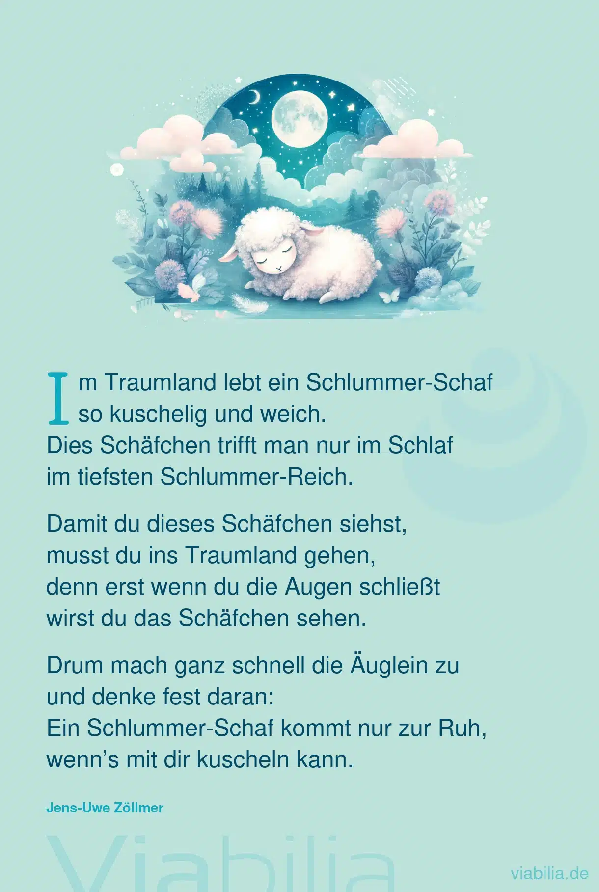 Gute Nacht-Gedicht: Im Traumland lebt ein Schlummer-Schaf Gute Nacht-Gedicht: Im Traumland lebt ein Schlummer-Schaf