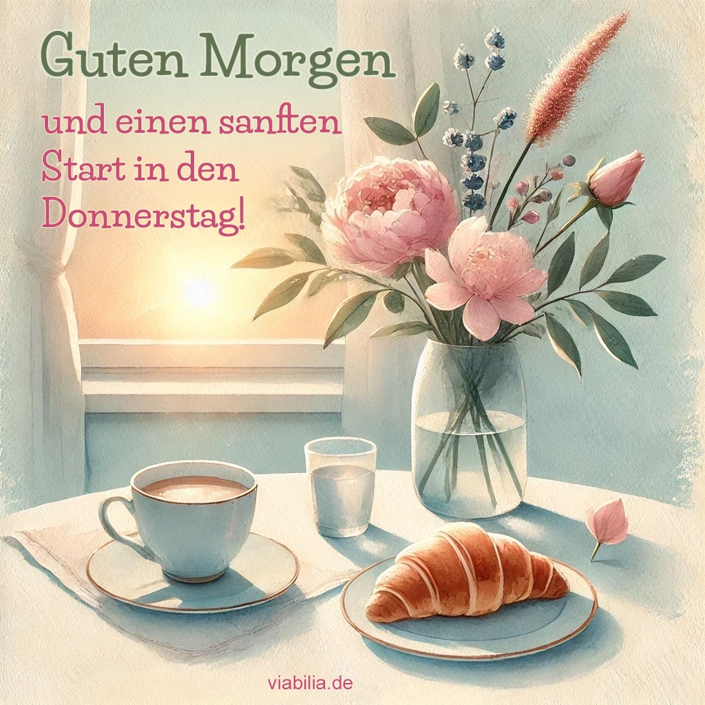 Guten Morgen Grüße zum Donnerstag