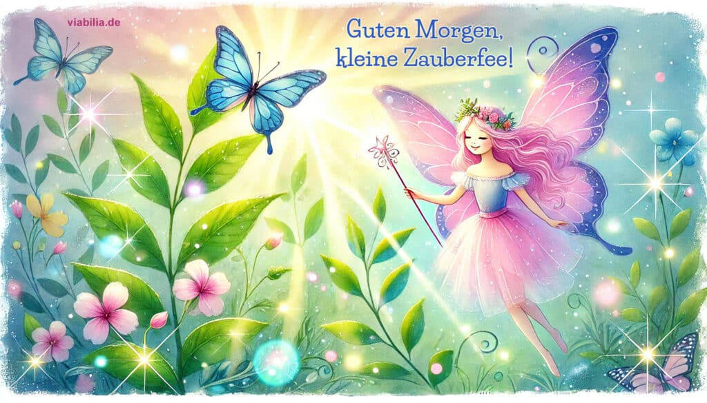 Guten Morgen Grüße an Kind