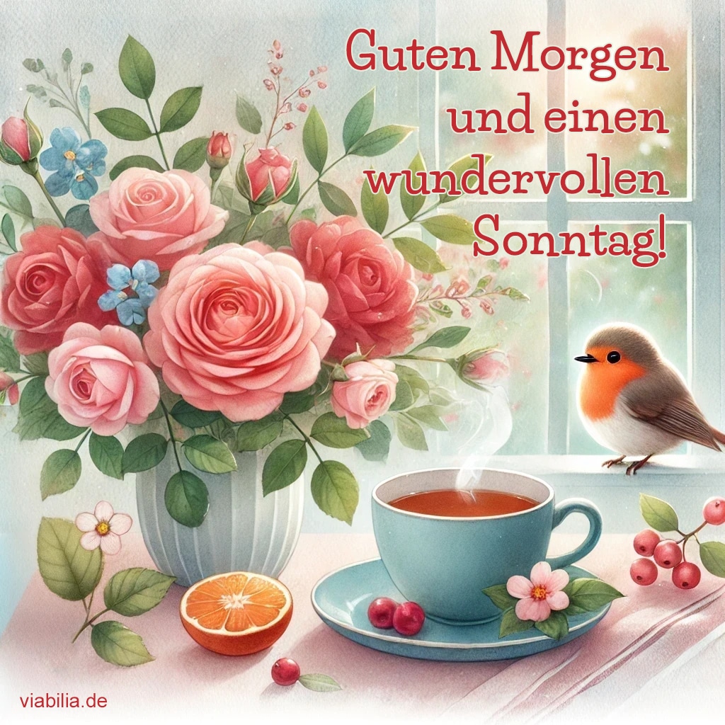 Guten Morgen Grüße zum Sonntag