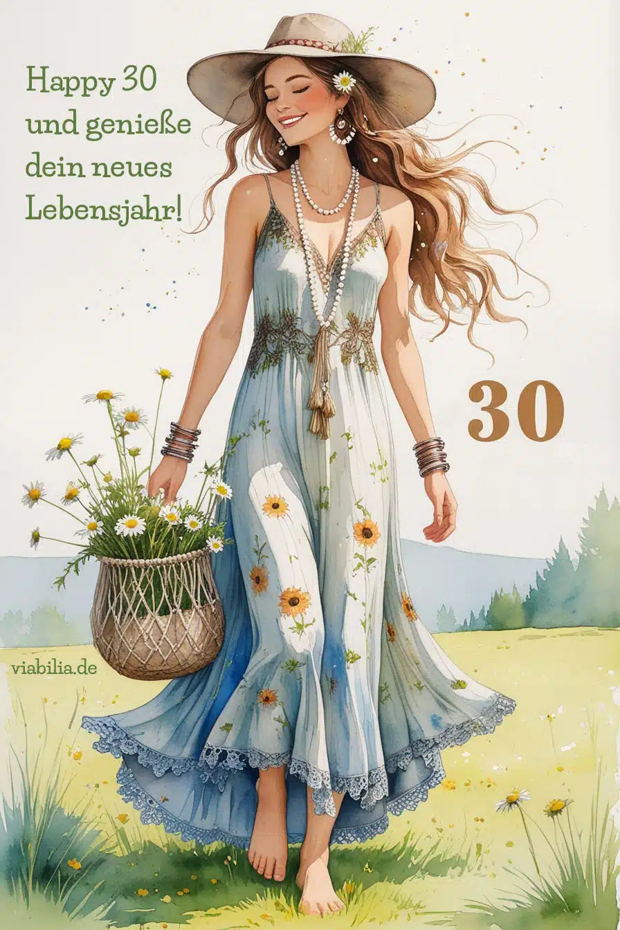 Happy 30 und genieße dein neues Lebensjahr