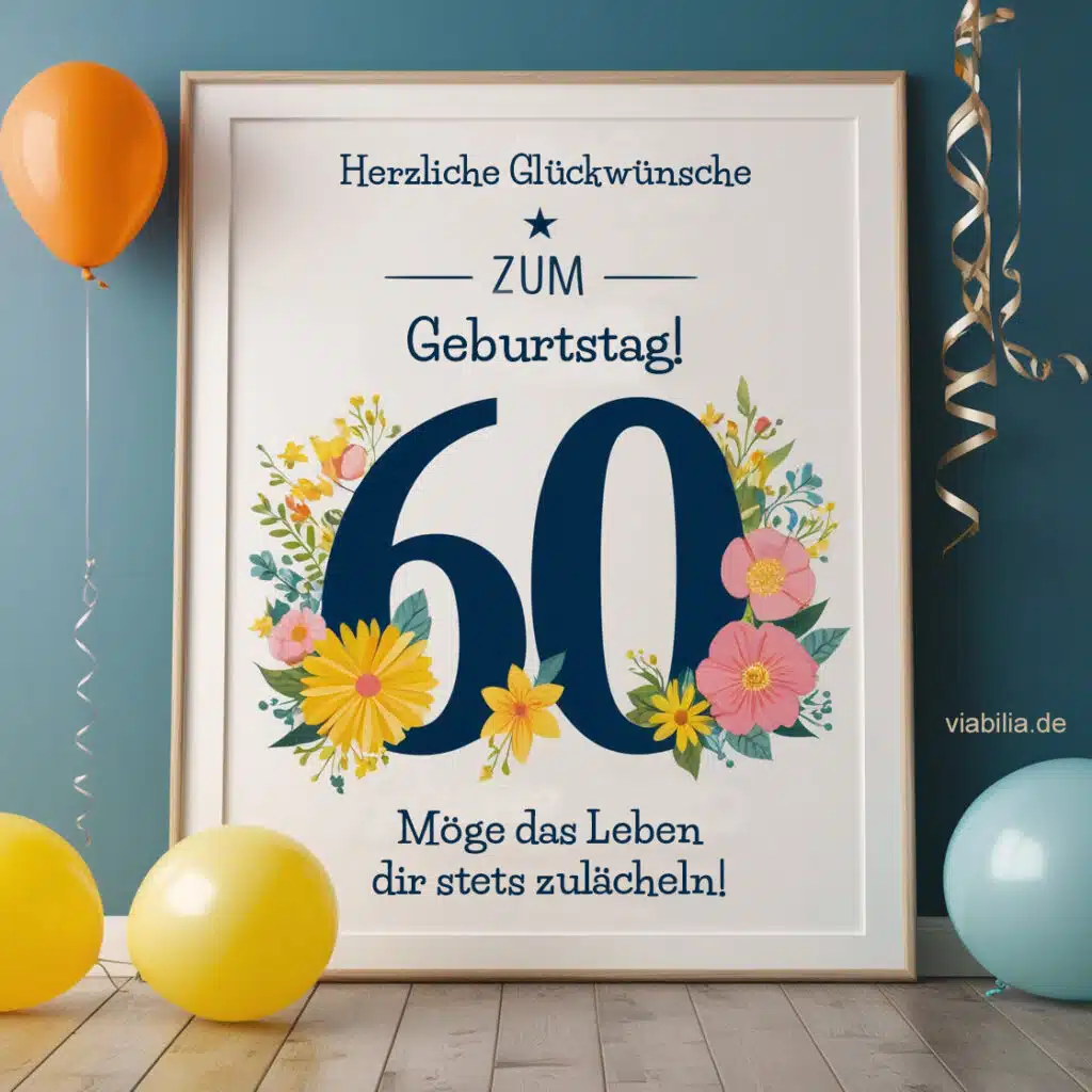 Herzliche Glückwünsche zum 60. Geburtststag Herzliche Glückwünsche zum 60. Geburtststag