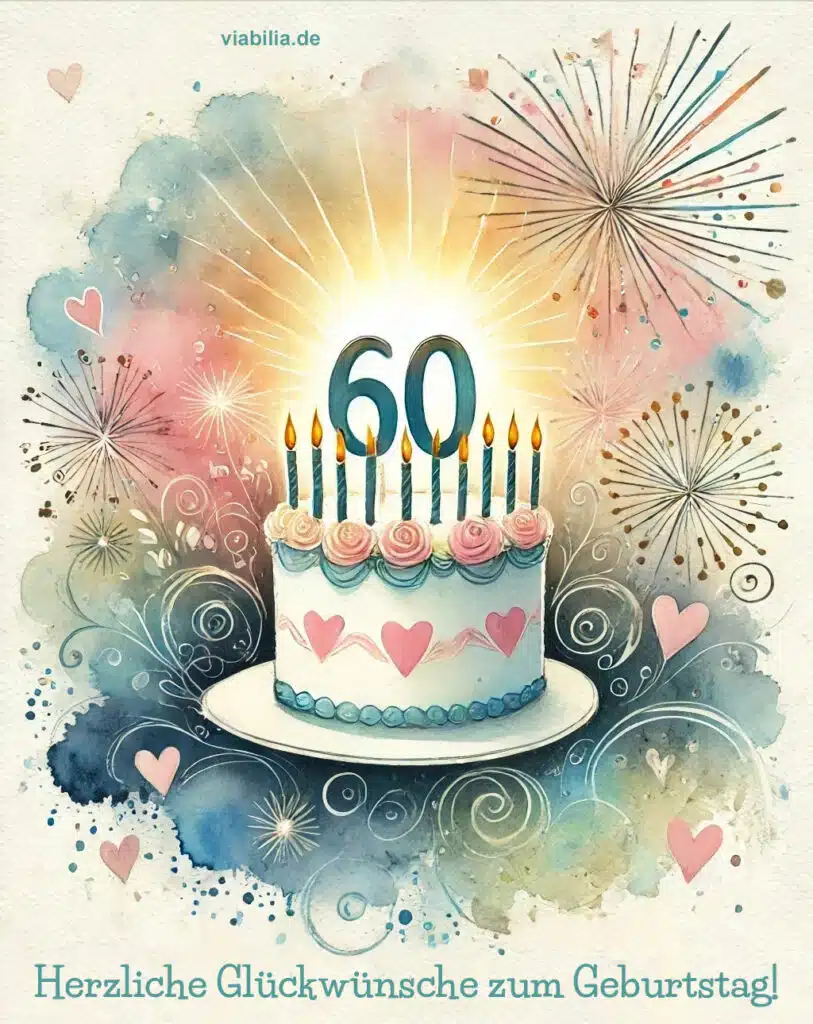 Herzliche Glückwünsche zum 60. Geburtstag mit Bild Herzliche Glückwünsche zum 60. Geburtstag mit Bild