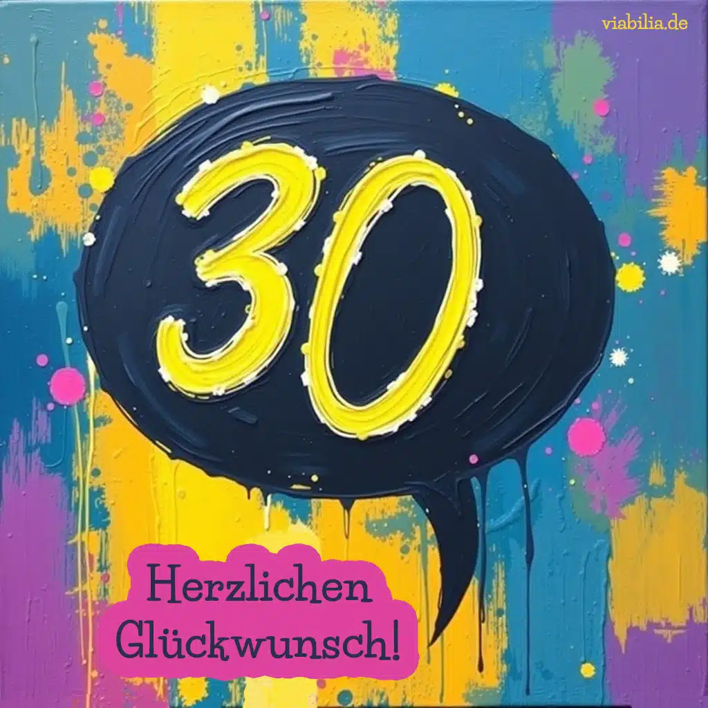 Herzlichen Glückwunsch zum 30. Geburtstag
