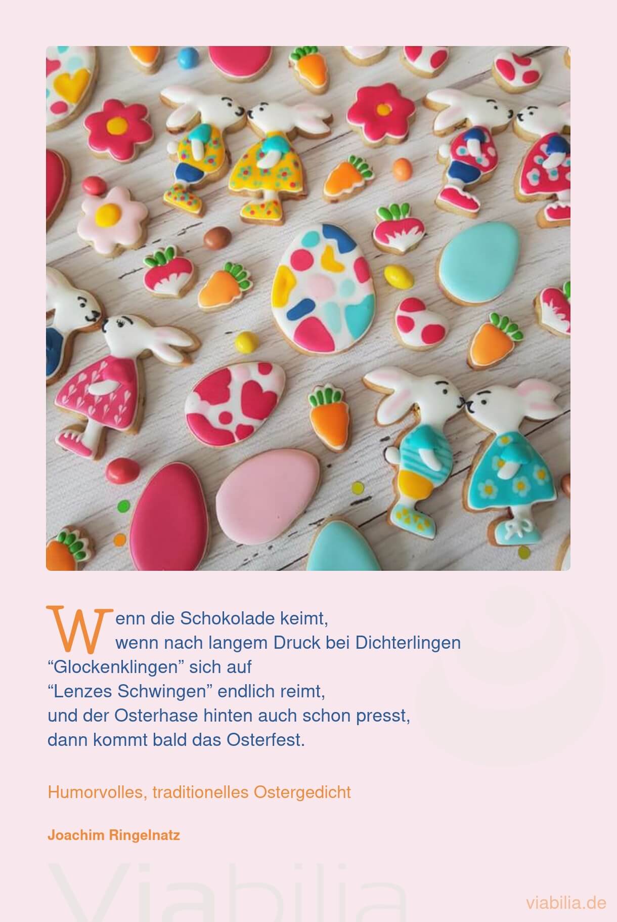 Humorvolles Gedicht mit buntem Osterbild Humorvolles Gedicht mit buntem Osterbild