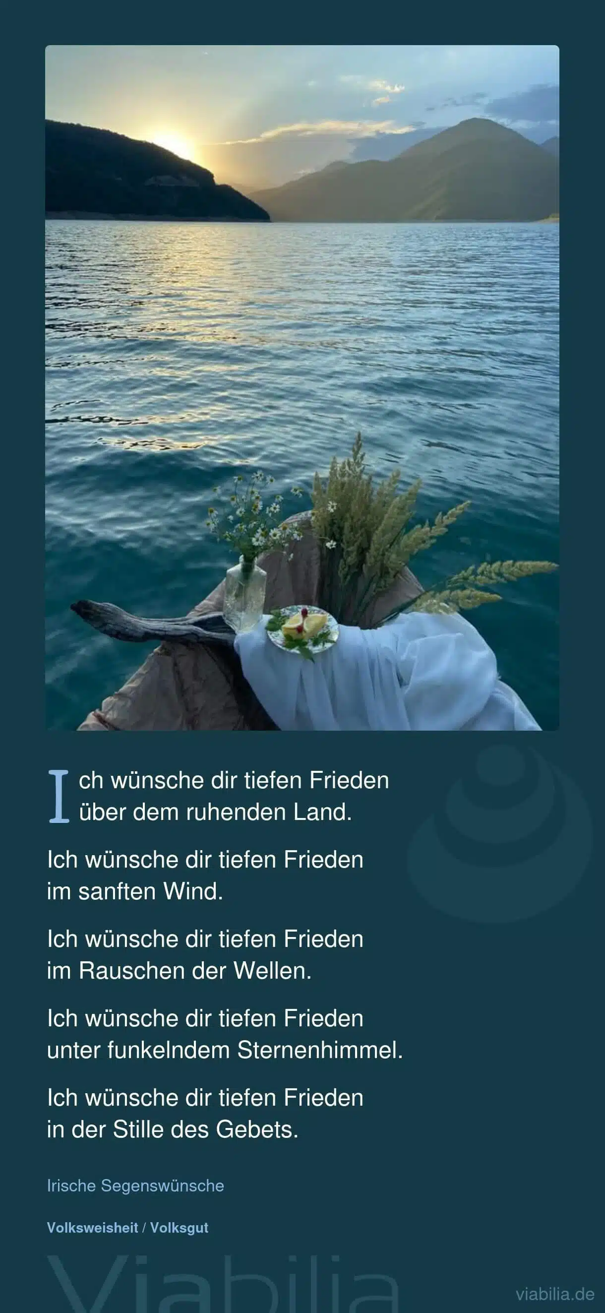 irische-segenswuensche-frieden Irische Segenswünsche für Kraft und Motivation