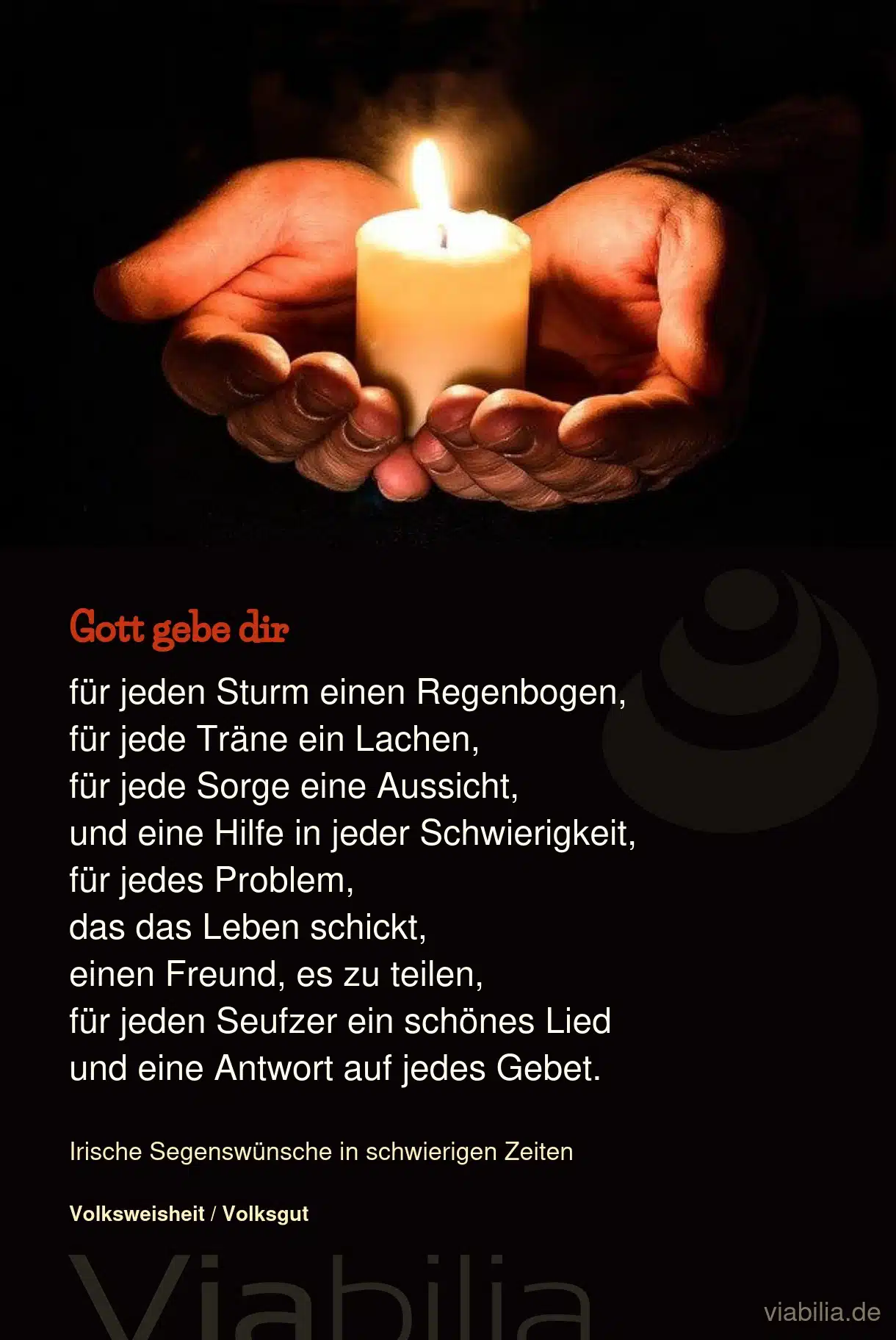 Irische Segenswünsche für traurige oder schwere Zeiten Irische Segenswünsche für traurige oder schwere Zeiten
