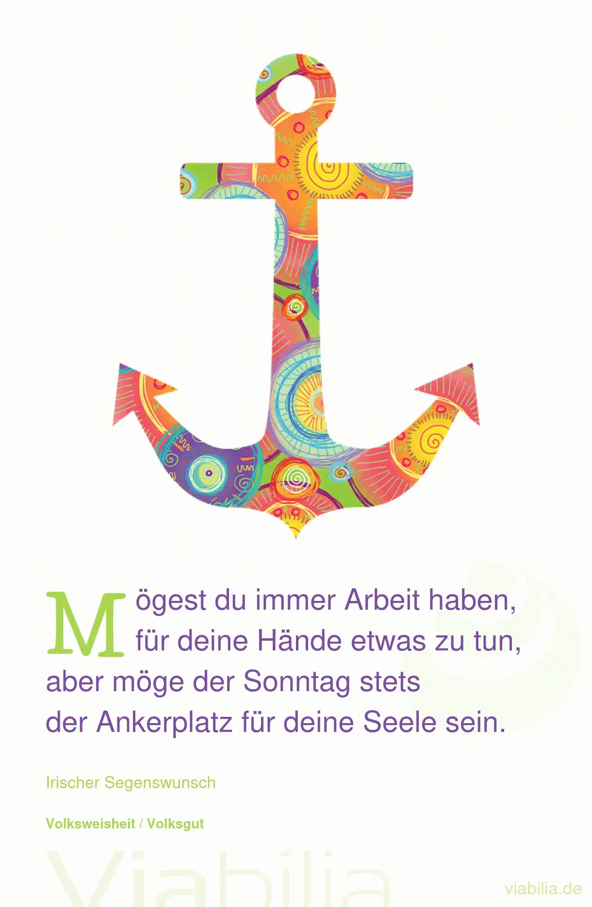 Irischer Segenswunsch: mögest du Arbeit haben Irischer Segenswunsch: mögest du Arbeit haben