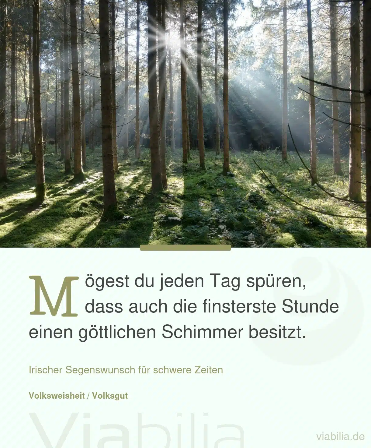 Segenswunsch für finstere Stunden Segenswunsch für finstere Stunden