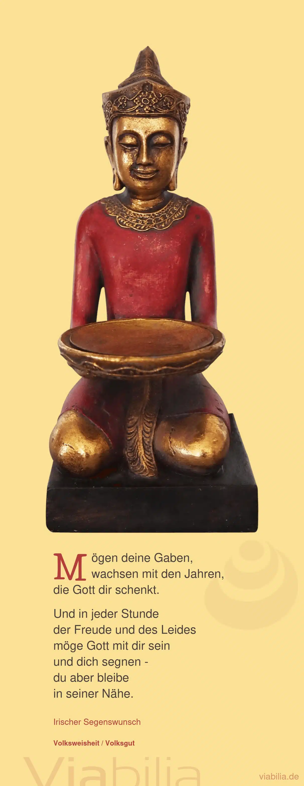 Irischer Segenswunsch: mögen deine Gaben wachsen Irischer Segenswunsch: mögen deine Gaben wachsen